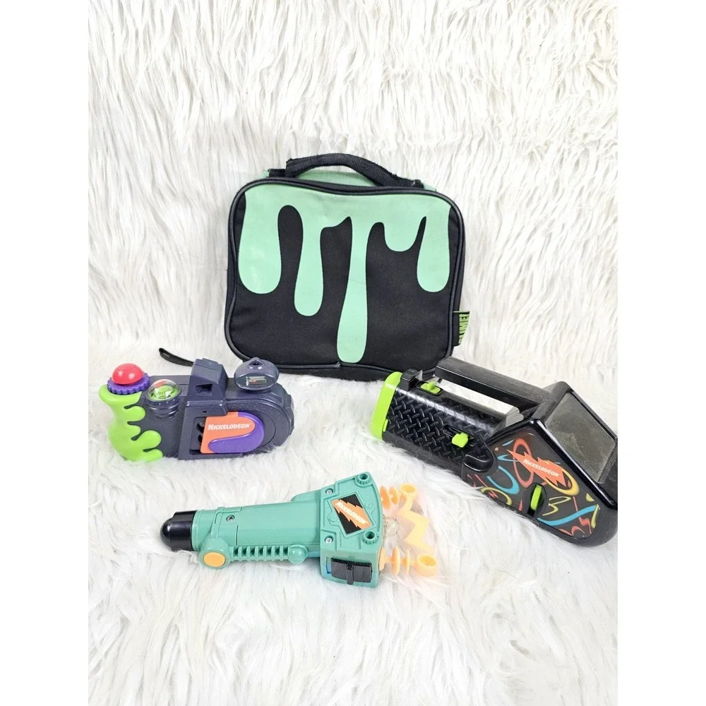 Nickelodeon Photo Blaster Camera, Slime Lunchbox, Lazer Light, and Flash Screen